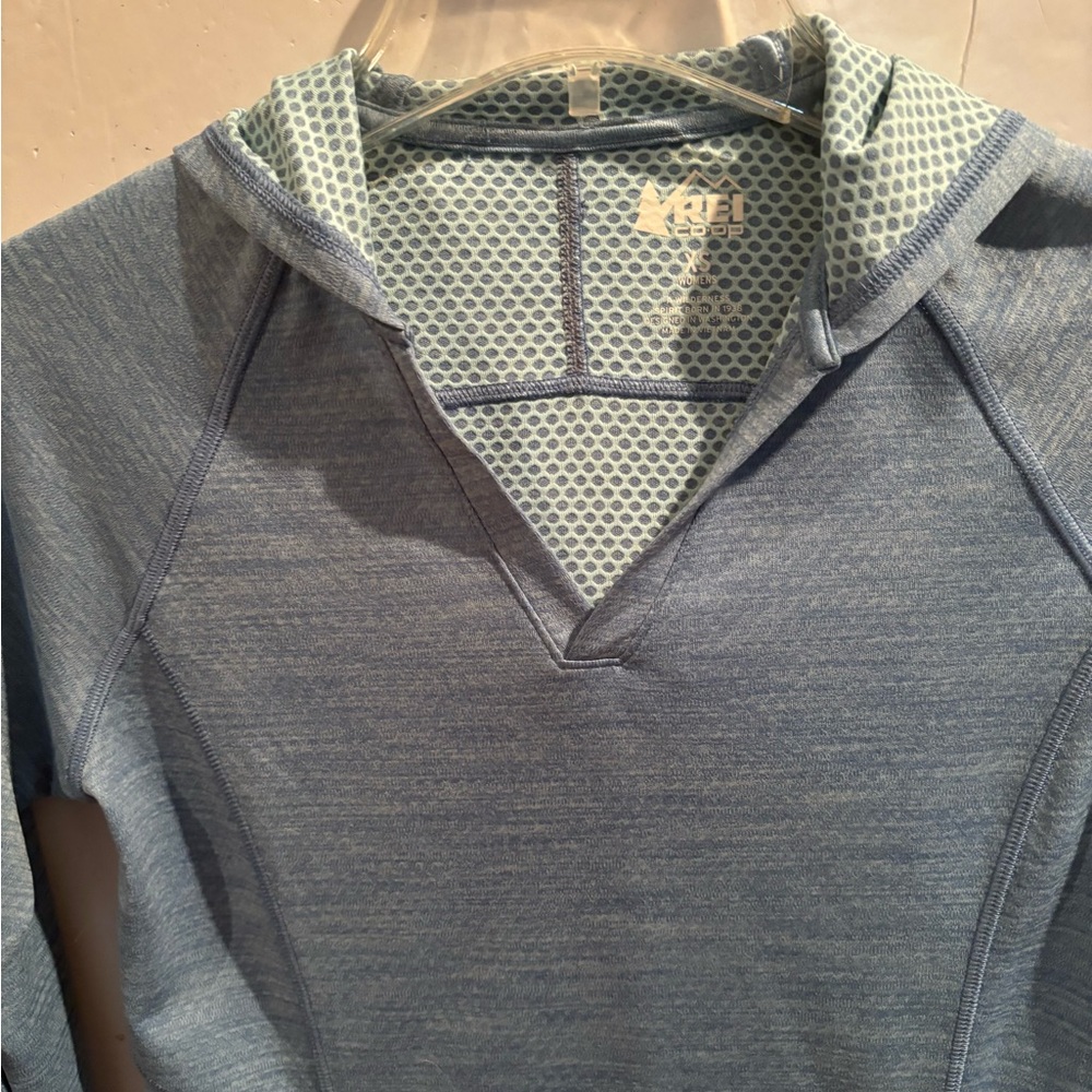 REI CO-OP XS Light Blue Hoodie - Picture 2 of 13